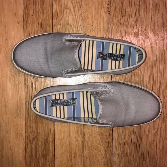 Sperry Top Sider slip on canvas loafer